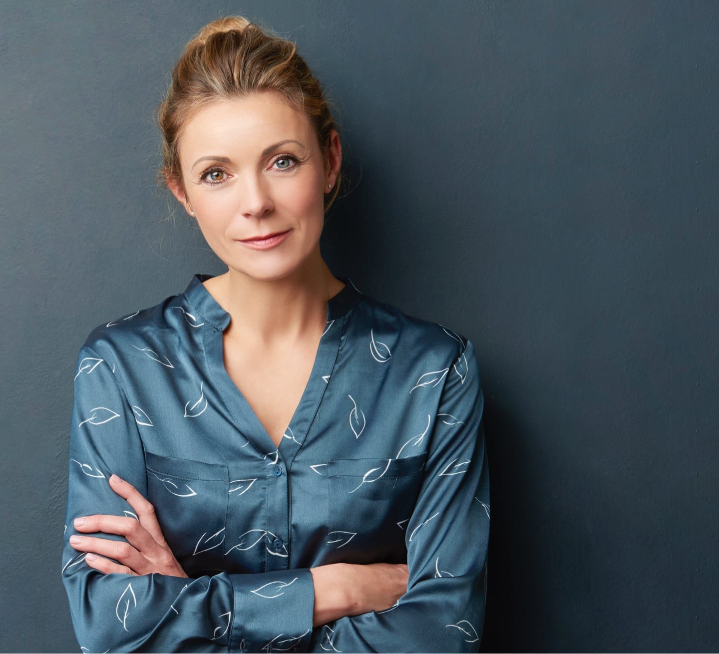 Woman with her arms crossed